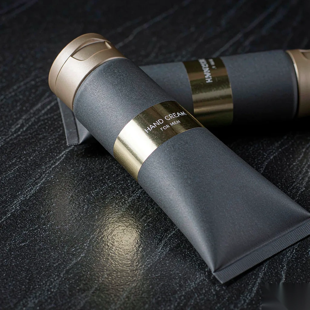 Charcoal hand cream tube project