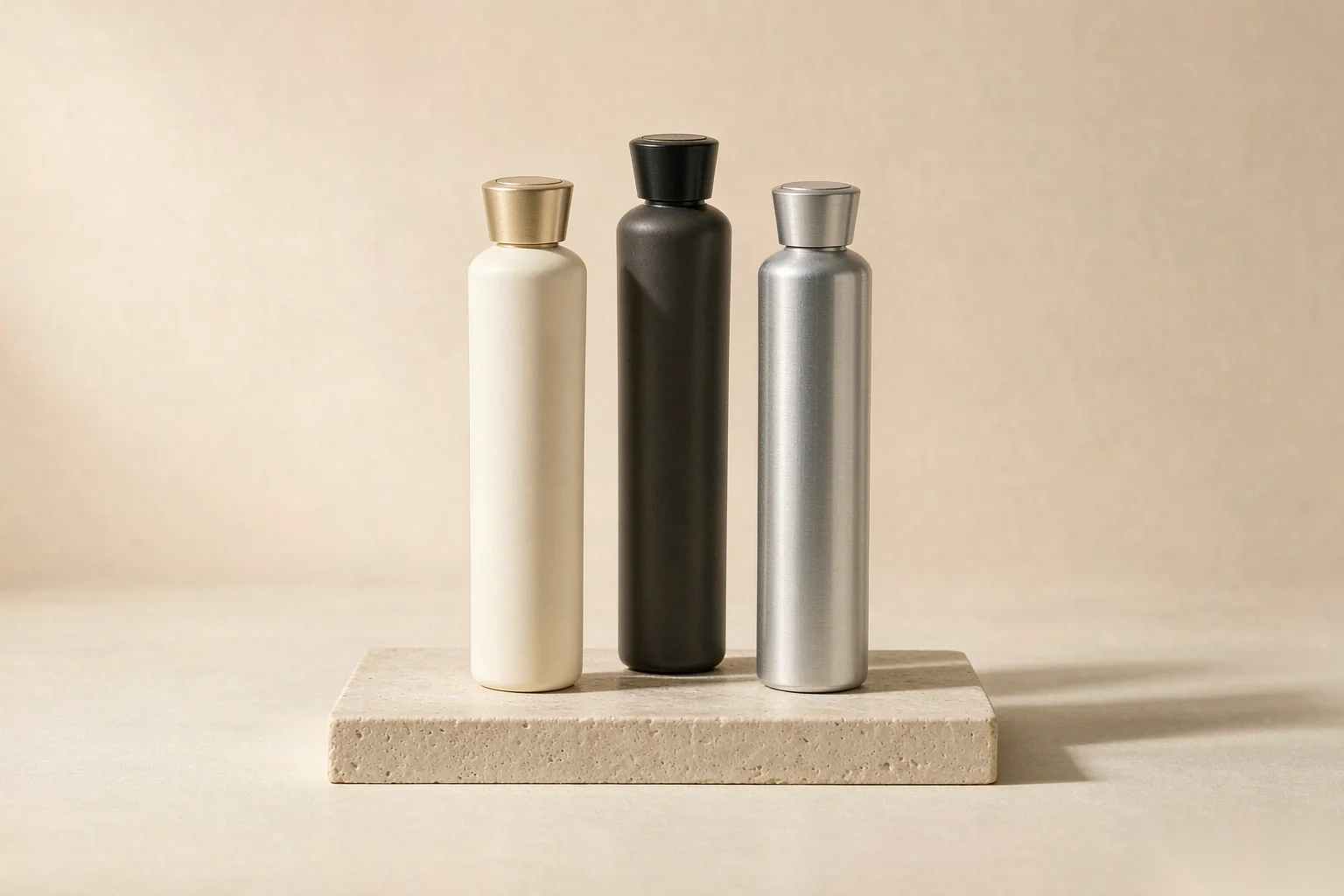 Pack-Tubes premium squeeze tube collection — cream, charcoal and aluminium tubes